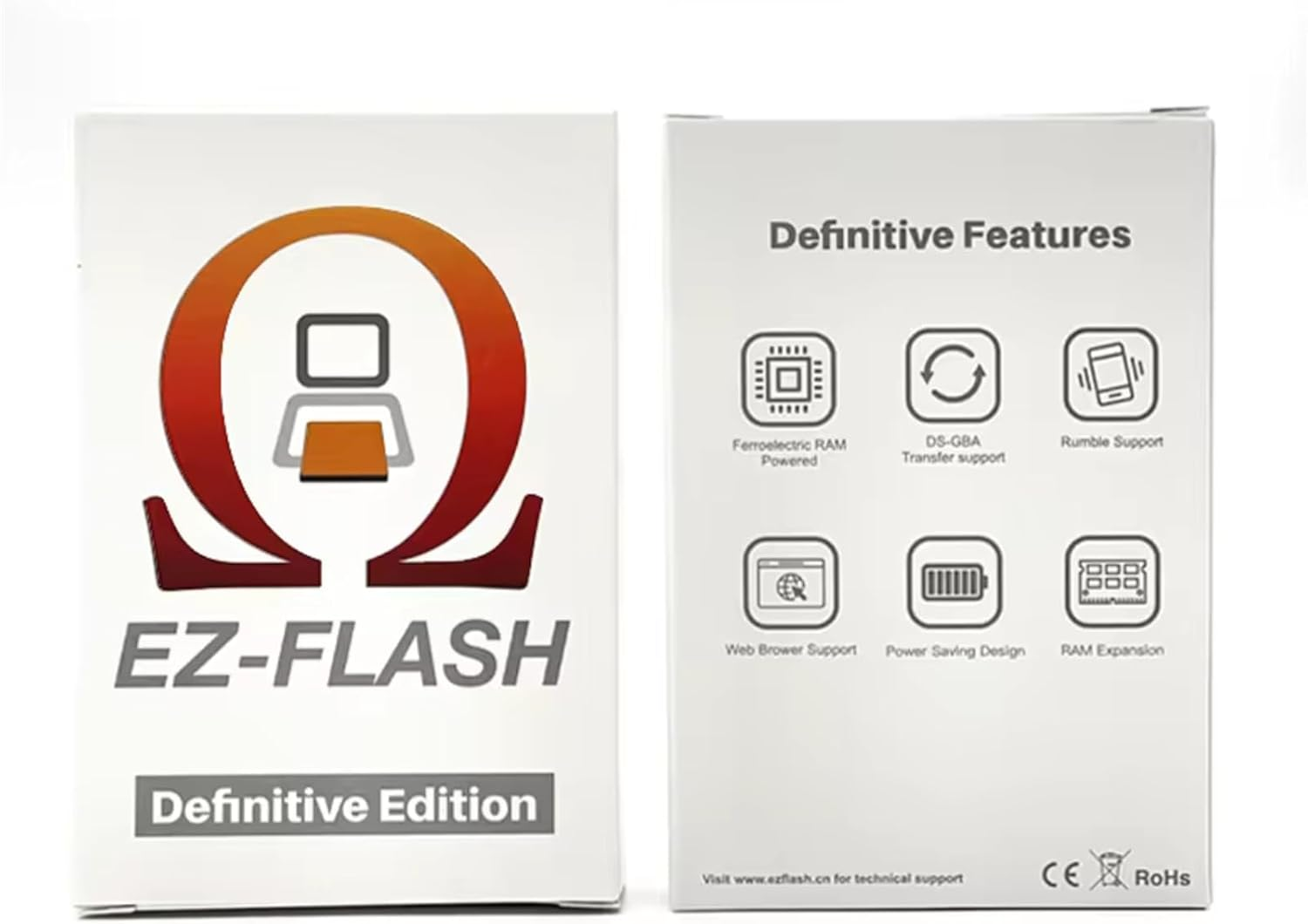 Ez-Flash Omega Definitive Edition, GBA Game Cartridge, Pre-Loaded Games, 32GB SD Card, Supports 128GB, GBA SP, DS, NDS, Retro Gaming, Flash Cart, Game Console Accessories image number 4