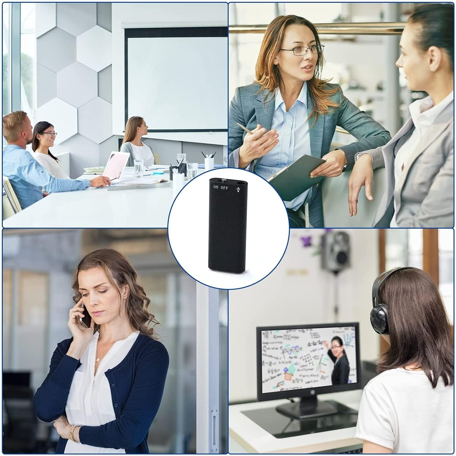 Voice Recorder, Mini Voice Activated Recorder, 4GB/8GB/16GB/32GB Super Long 800 Hours Recording Capacity, 365 Standby Battery, Audio Sound Recording Continuous Listening Device (Q2-8GB) image number 4