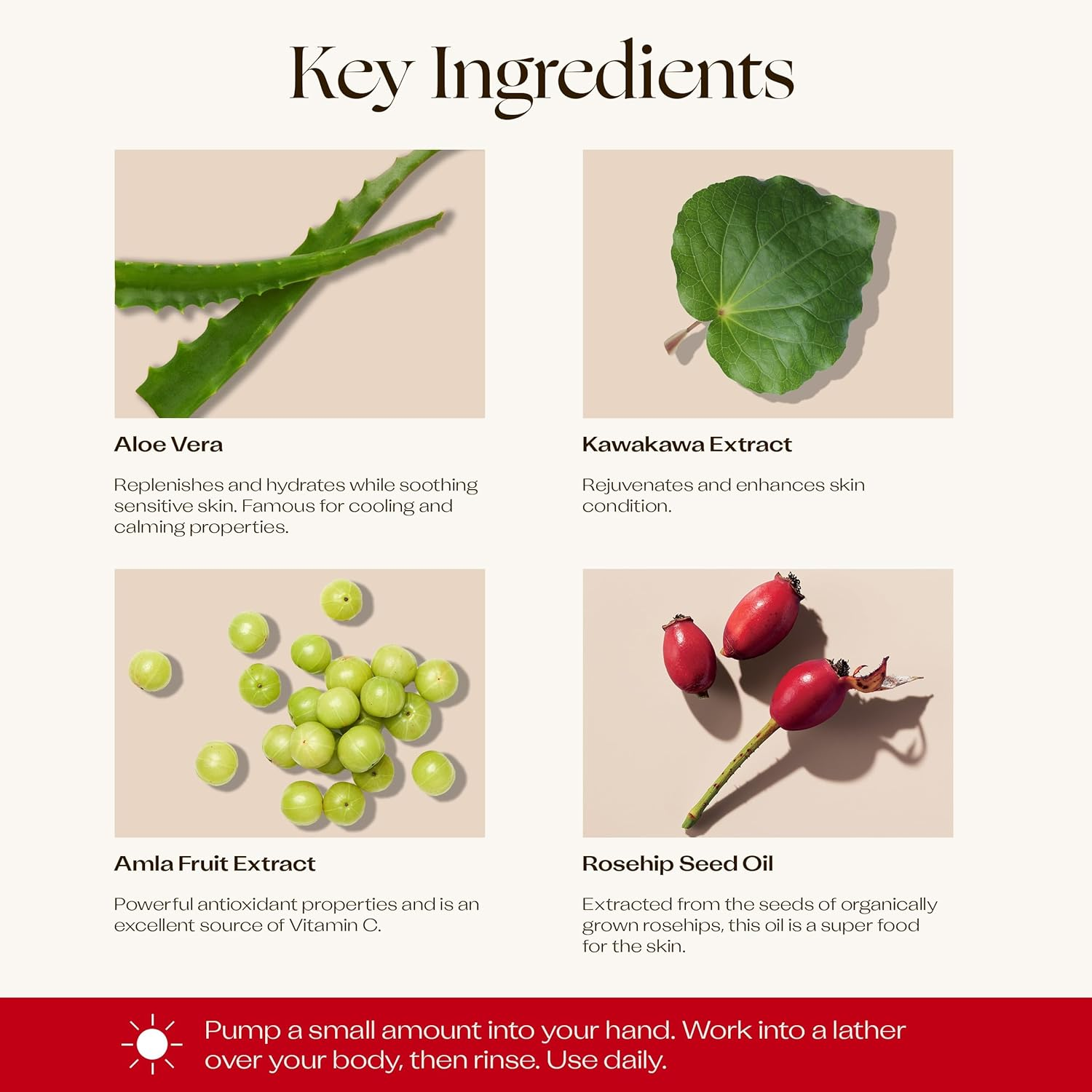 Trilogy Botanical Body Wash, Luxurious Spa Experience, 16.9 Fl Oz / 500 Ml image number 6