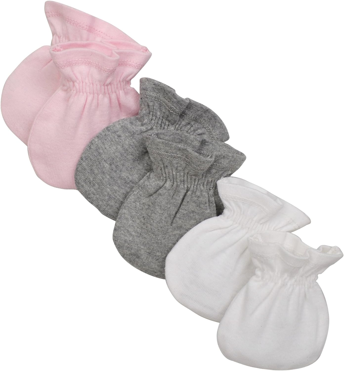 Burt'S Bees Baby Unisex Baby Mittens, No-Scratch Mitts, 100% Organic Cotton, Set of 3 Gloves image number 4