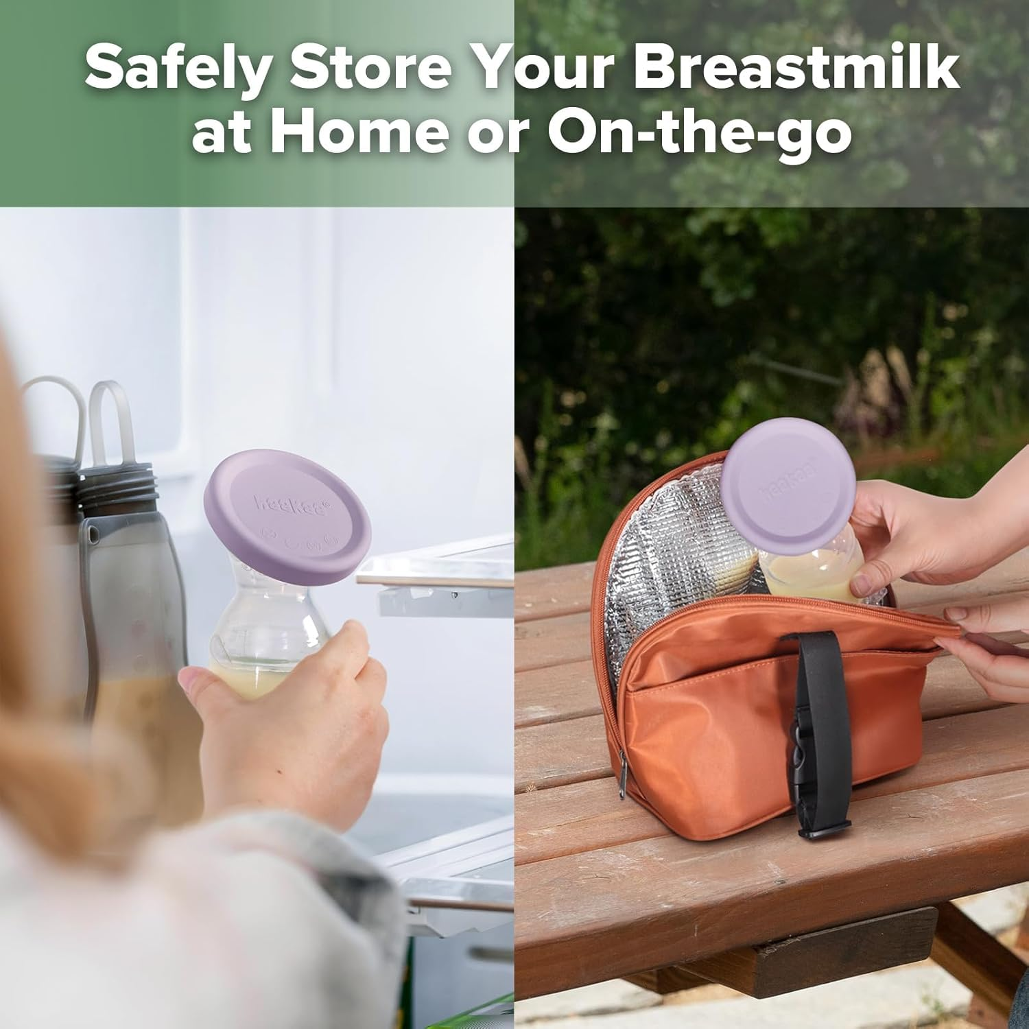 Haakaa Manual Breast Pump Cap (Lavender) - Made of Premium Grade Silicone, Suitable for All Haakaa Breast Pump image number 5