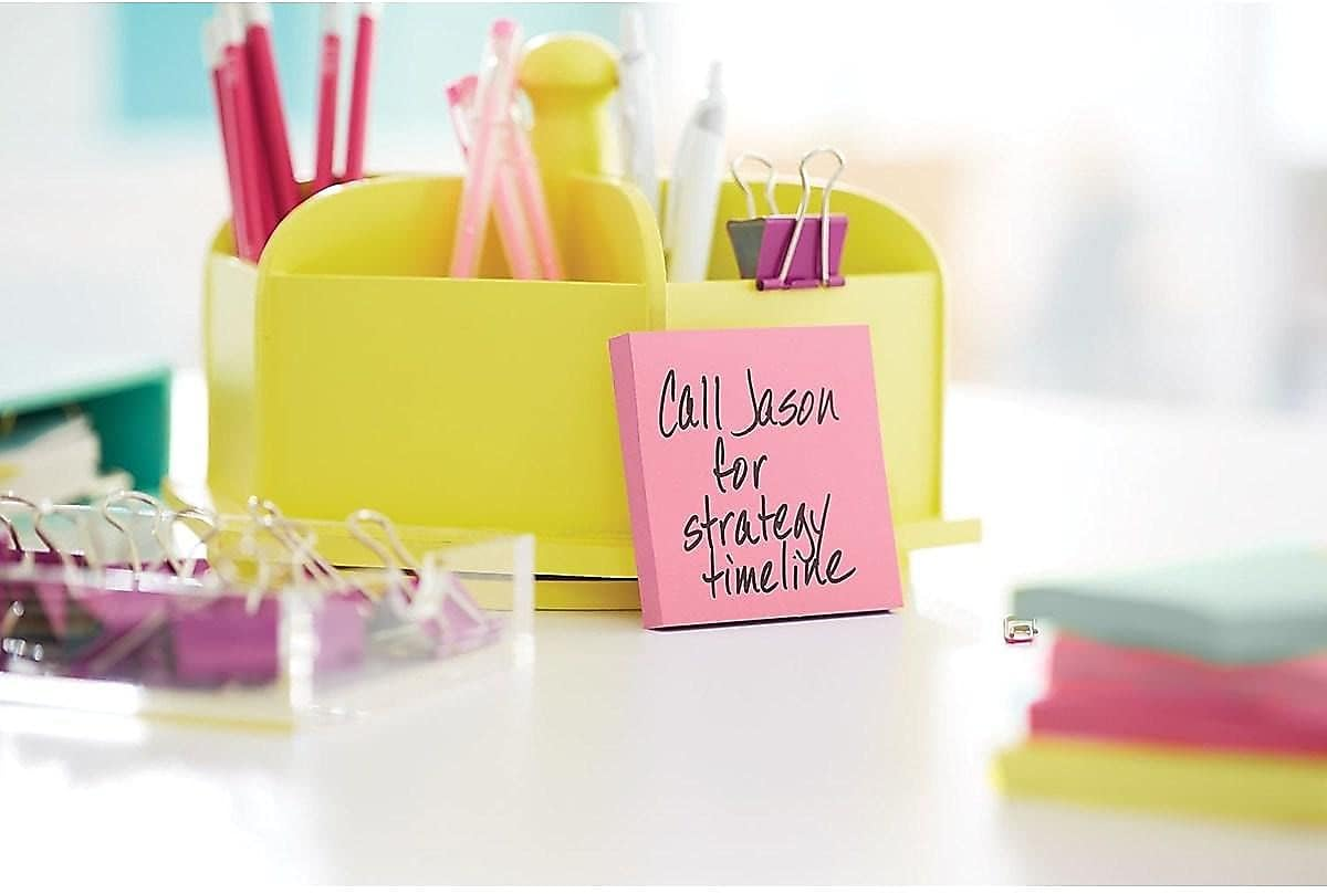 Post-It Pop-Up Notes, 3 in X 3 In, Marseille Collection, 12 Pads/Pack, 100 Sheets/Pad (R330-12AP) - 61 X 152 Mm, 12 Pads, Pink, Blue, Mint Green, Yellow image number 7