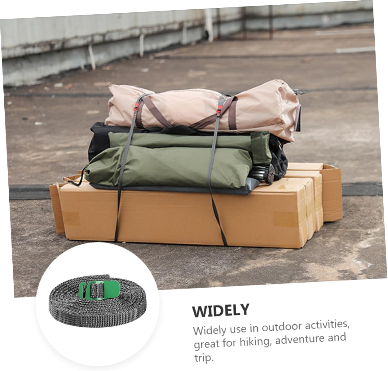 BESTYASH 8Pcs Luggage Strap for Travel Luggage Lashing Straps Outdoor Camping Equipment Tie image number 5