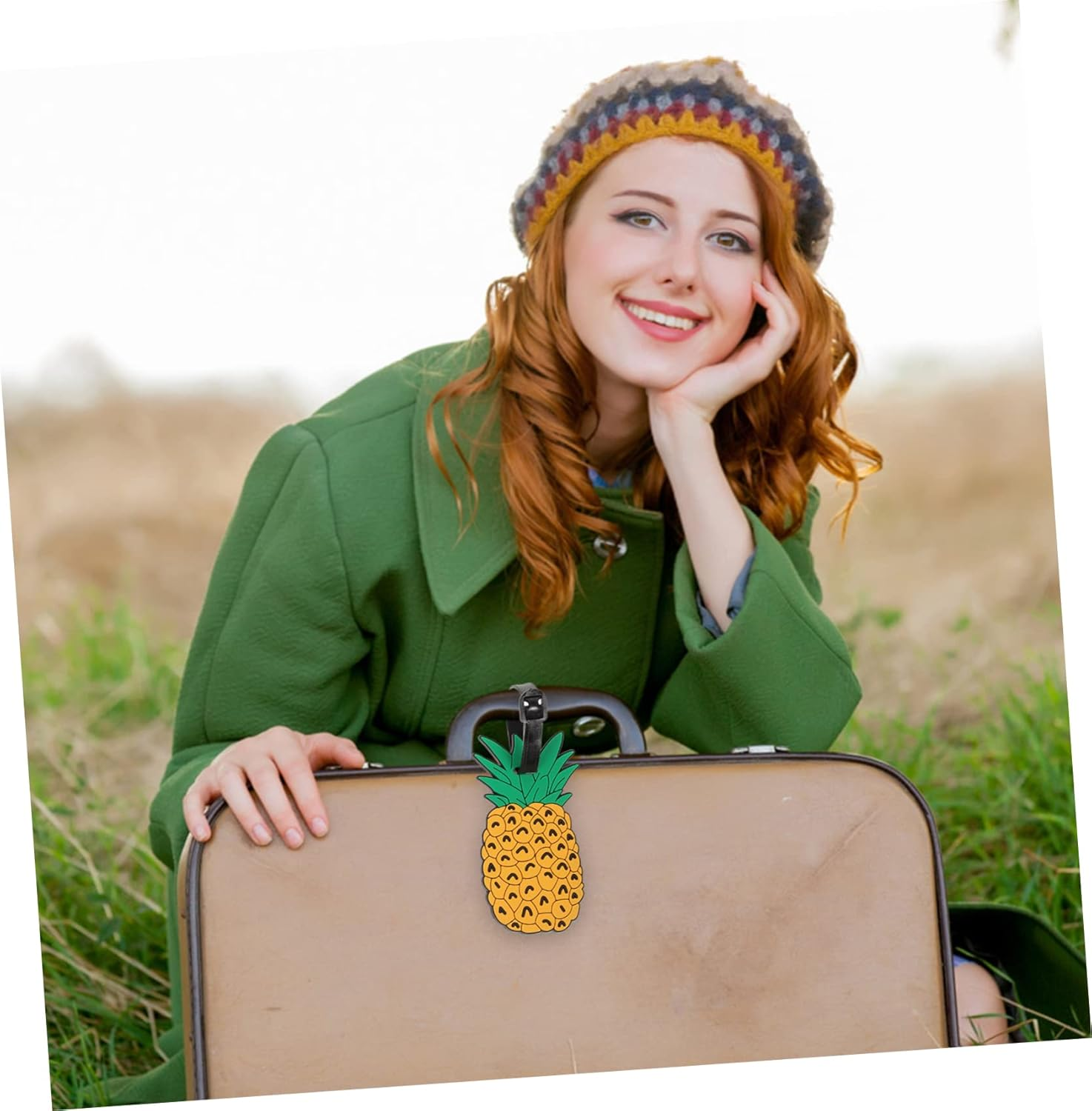 SHERCHPRY Cute Luggage Tags Suitcase Identification Soft PVC Baggage Tags with Cartoon Designs Sturdy Travel Labels for Women and Boys and Girls for Suitcase and Bag Identification image number 3