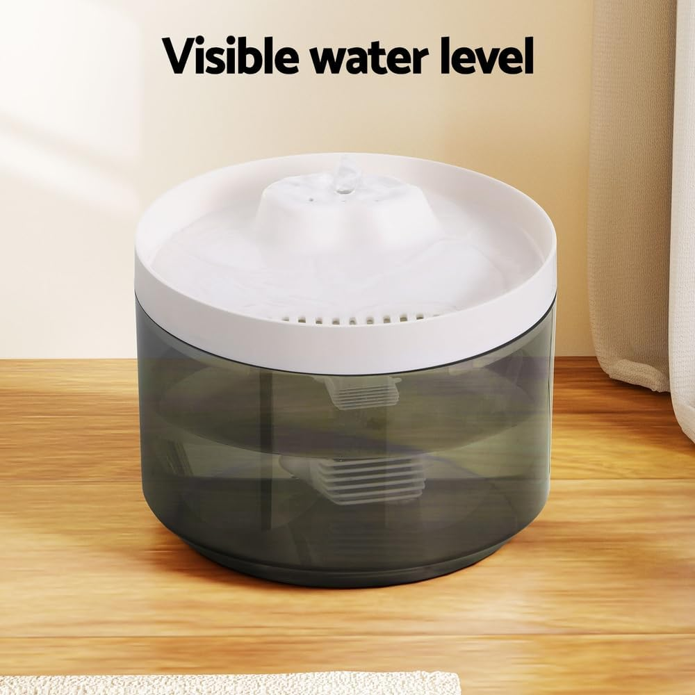Pet Water Fountain Feeder Dispenser Filter Dog Cat Drinking Automatic 2.2L image number 5