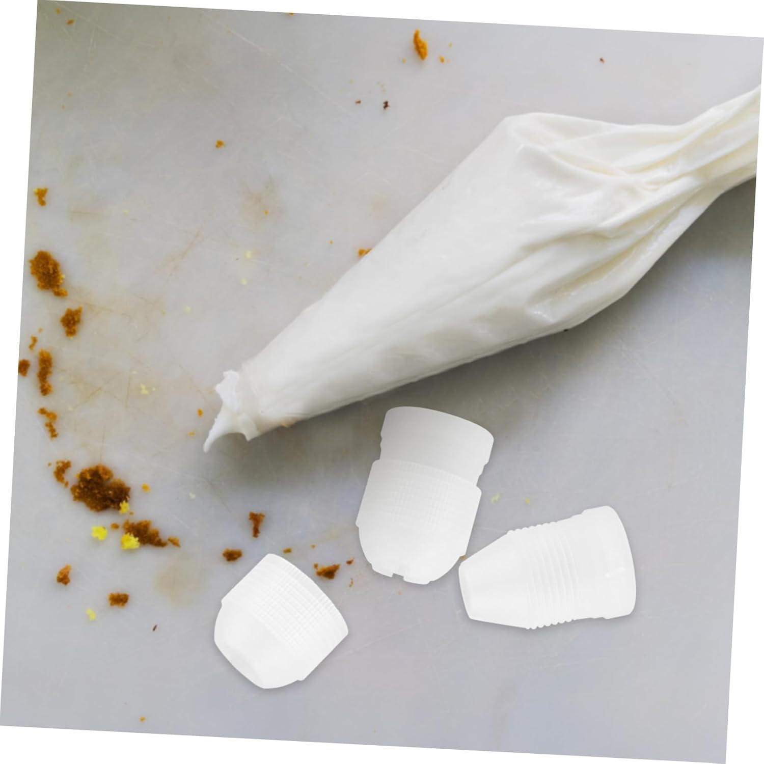 Mikinona 20Pcs Cake Decorating Supplies Piping Couplers Reusable Piping Bag Tip Coupler for Baking Cake Decoration image number 4