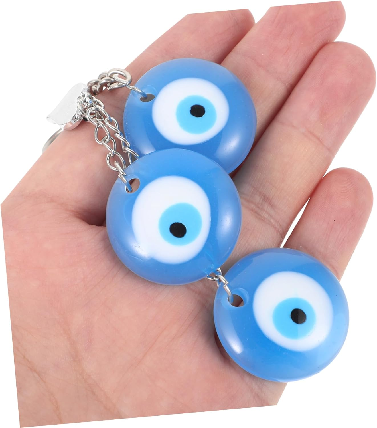 Holibanna Colorful Beads Keychain Evil Eye Key Chain for Women Backpack Pendant Bag Decoration Key Chain Accessories Stylish