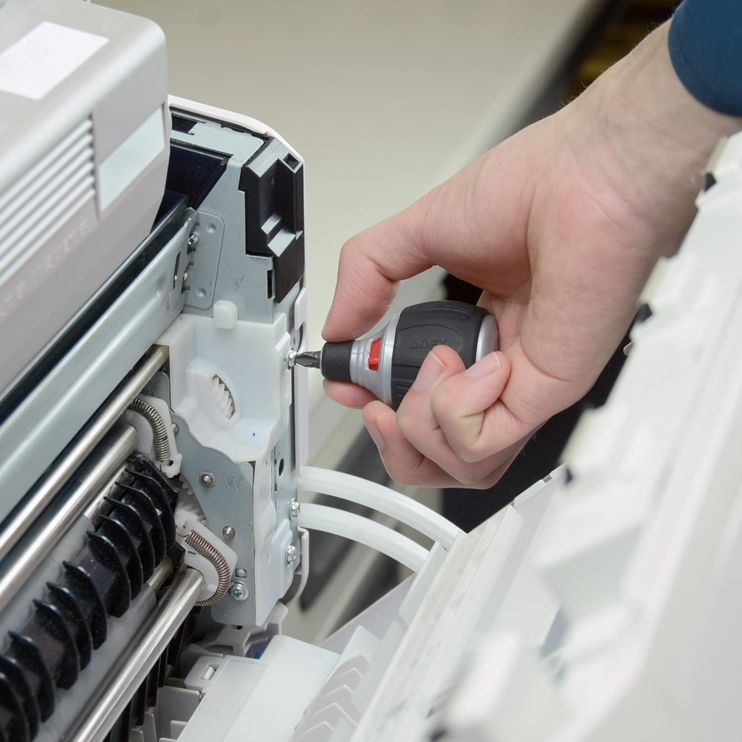 ANEX Ratchet Screwdriver, Replaceable Starby Minista 72, No.307-D, Can Be Fixed (Thick Grip for Easy Grip, Easy to Put Strength) Ball Type, Pocket Size