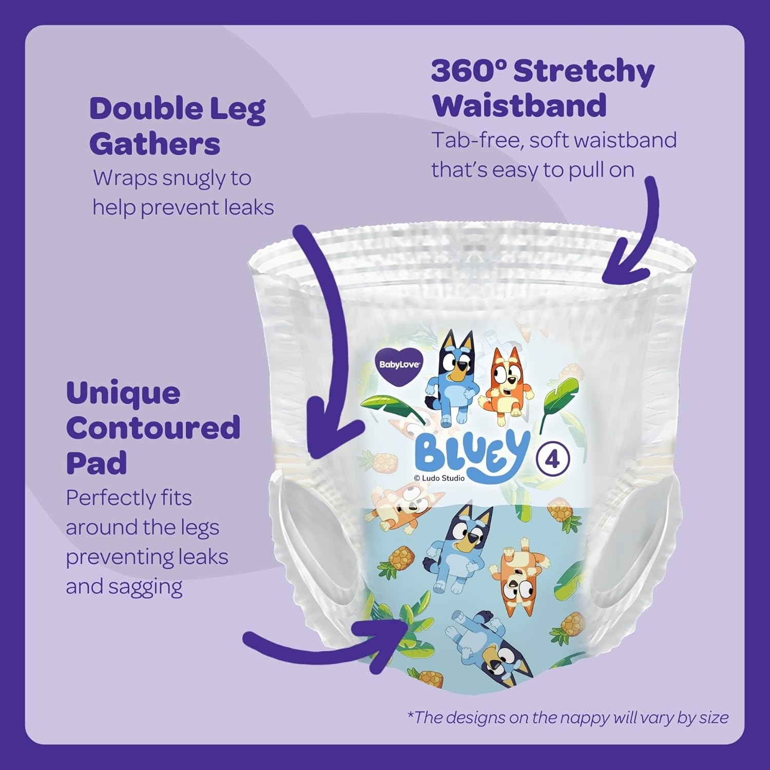 Babylove Nappy Pants Size 3 (7-11Kg) 34 Pack (Set of 3, Total 102 Pieces) image number 5