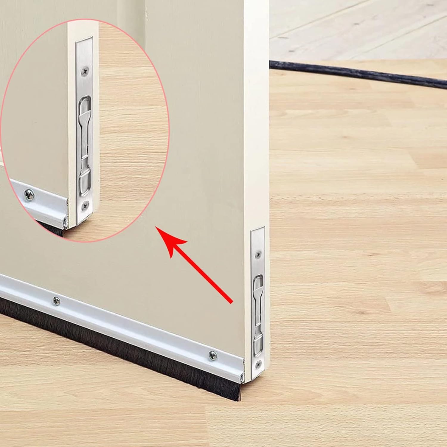 Flush Bolt 2 Pack Stainless Steel Flush Bolts 8 Inch Concealed Security Door Lock Slide Bolt Latch with Screws for Composite Doors French Doors Wood Doors Stainless Steel Door Double Doors -Silver image number 6