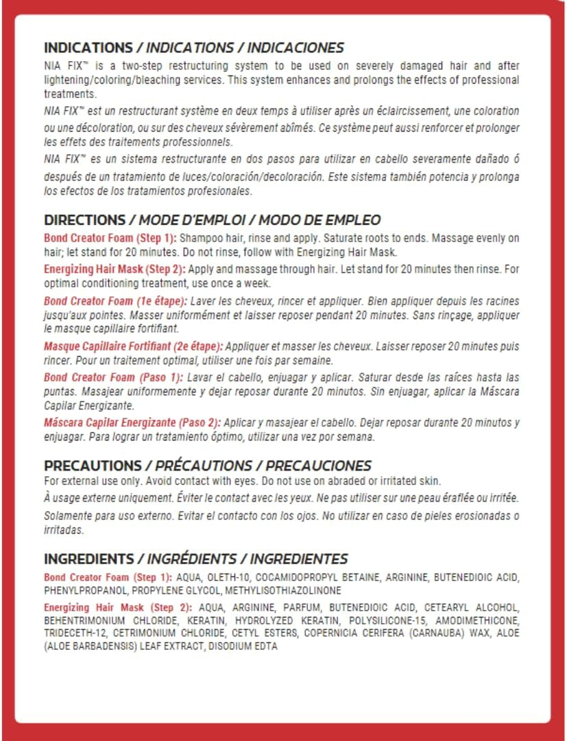 NIA REESTRUCTURANTE System for Damaged Hair &ndash; 150 Ml image number 5