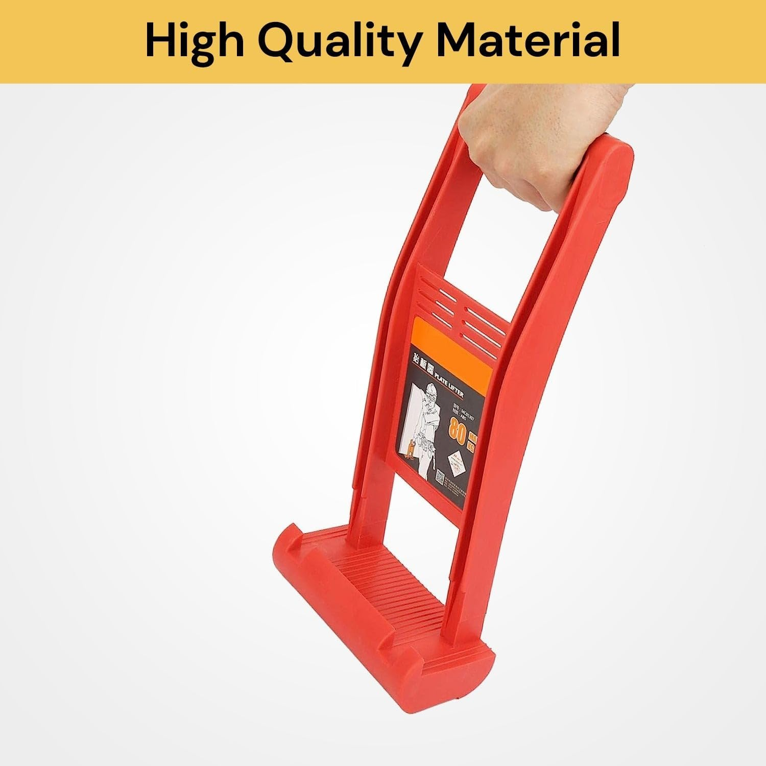 EZONEDEAL Drywall Carrier, Lift and Carry Panel Mover, ABS Plastic Panel Carrier Tool, Drywall Carrying Handle with 176Lbs Load Bearing, Great for Plywood, Glass Board, Plasterboard image number 6