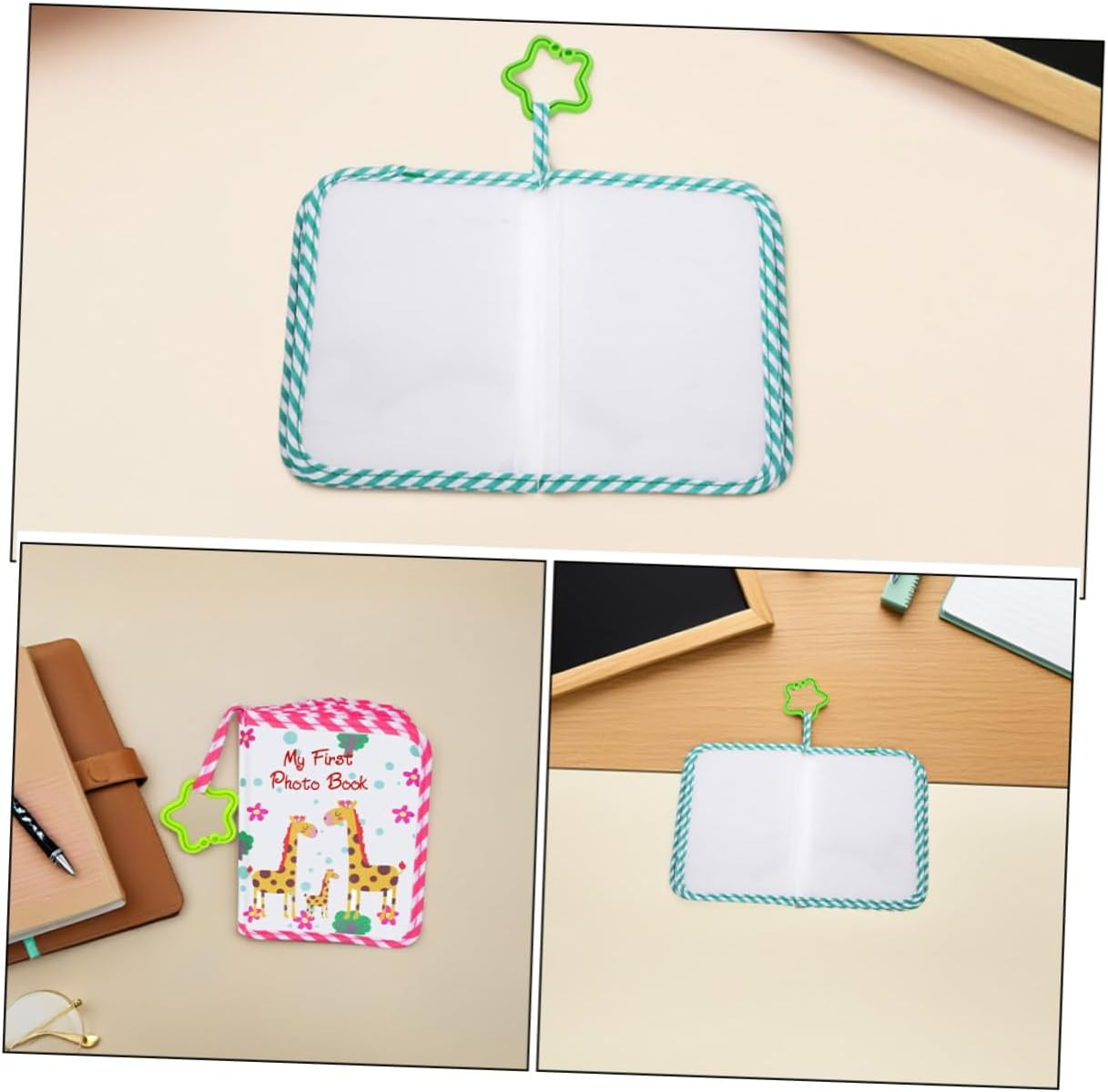 2Pcs Soft Cloth Photo Album My First Keepsake Book for Newborns Holds Pictures Durable Parent Friendly like Design for Cherishing Memories image number 1