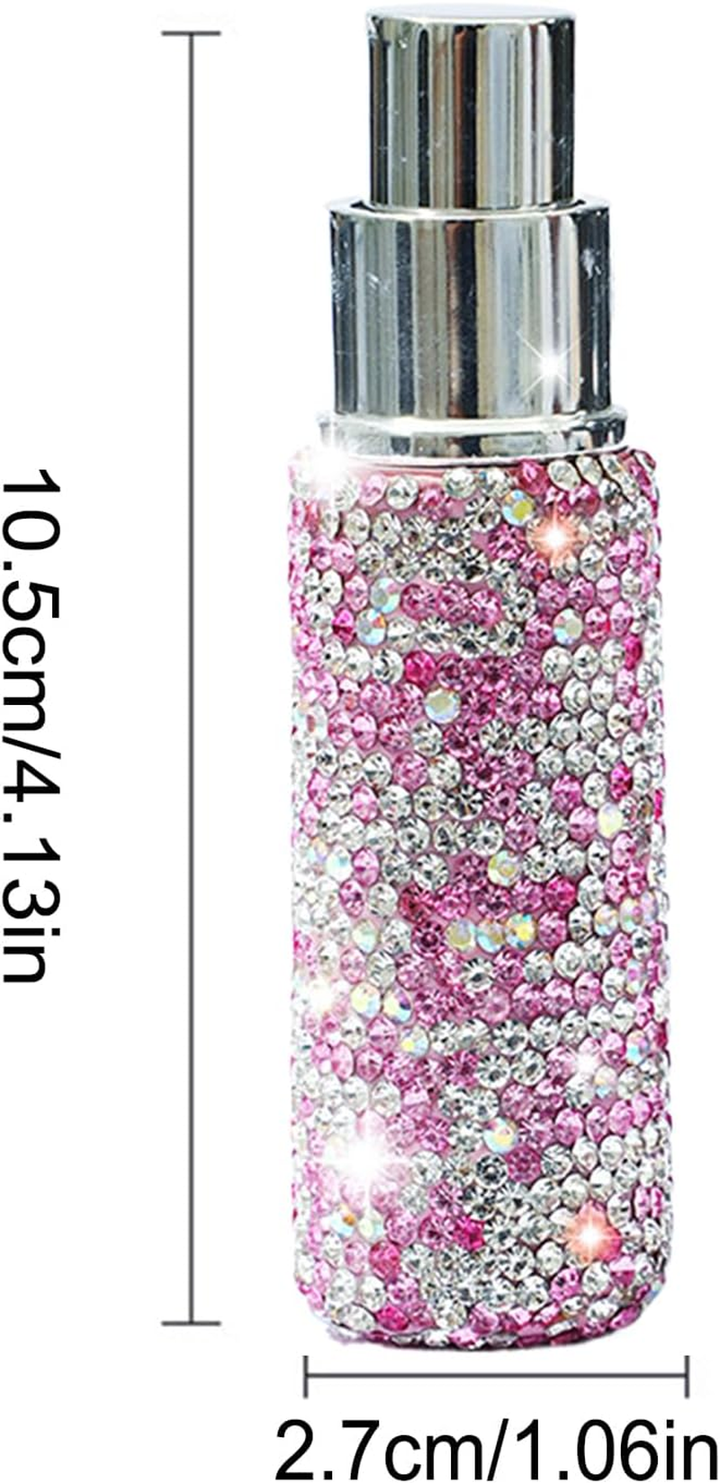 Fid&egrave;re Perfume Spray - 10Ml Sparkling Glass Refillable Bottle, Portable Mini Cosmetic Sprayer for Perfume Oil, Travel Home Bag, Stylish Gift for Women and Men | Pair - White/Dark Grey Heather image number 4