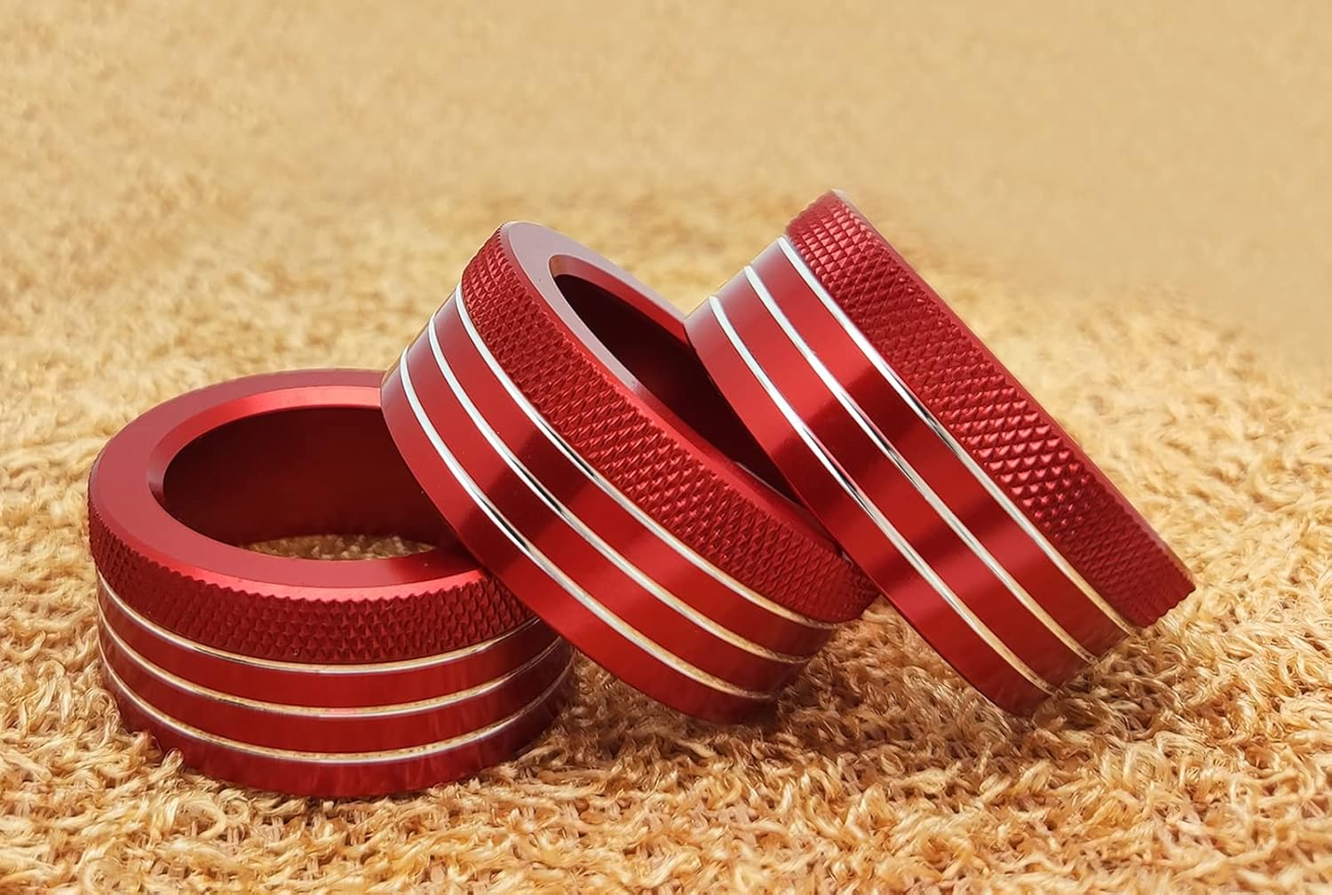 3PCS Air Conditioning Button Cover Decoration Twist Switch Ring Trim Fit for Subaru BRZ Toyota 86 FR-S GT86 FT86 2013-2022 Interior Accessories image number 3