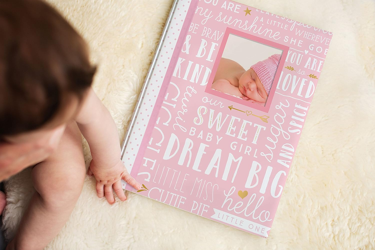 Lil Peach First 5 Years Dream Big Wordplay Baby Memory Book Journal, Pink image number 6
