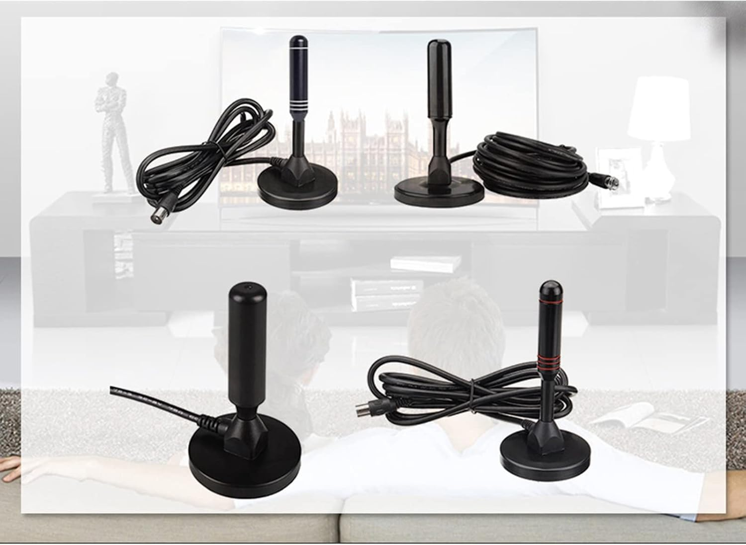 Tbest Indoor HDTV 16.4Ft Digital for 4K and 1080P Channels with Magnetic Base - for Home and Travel image number 6