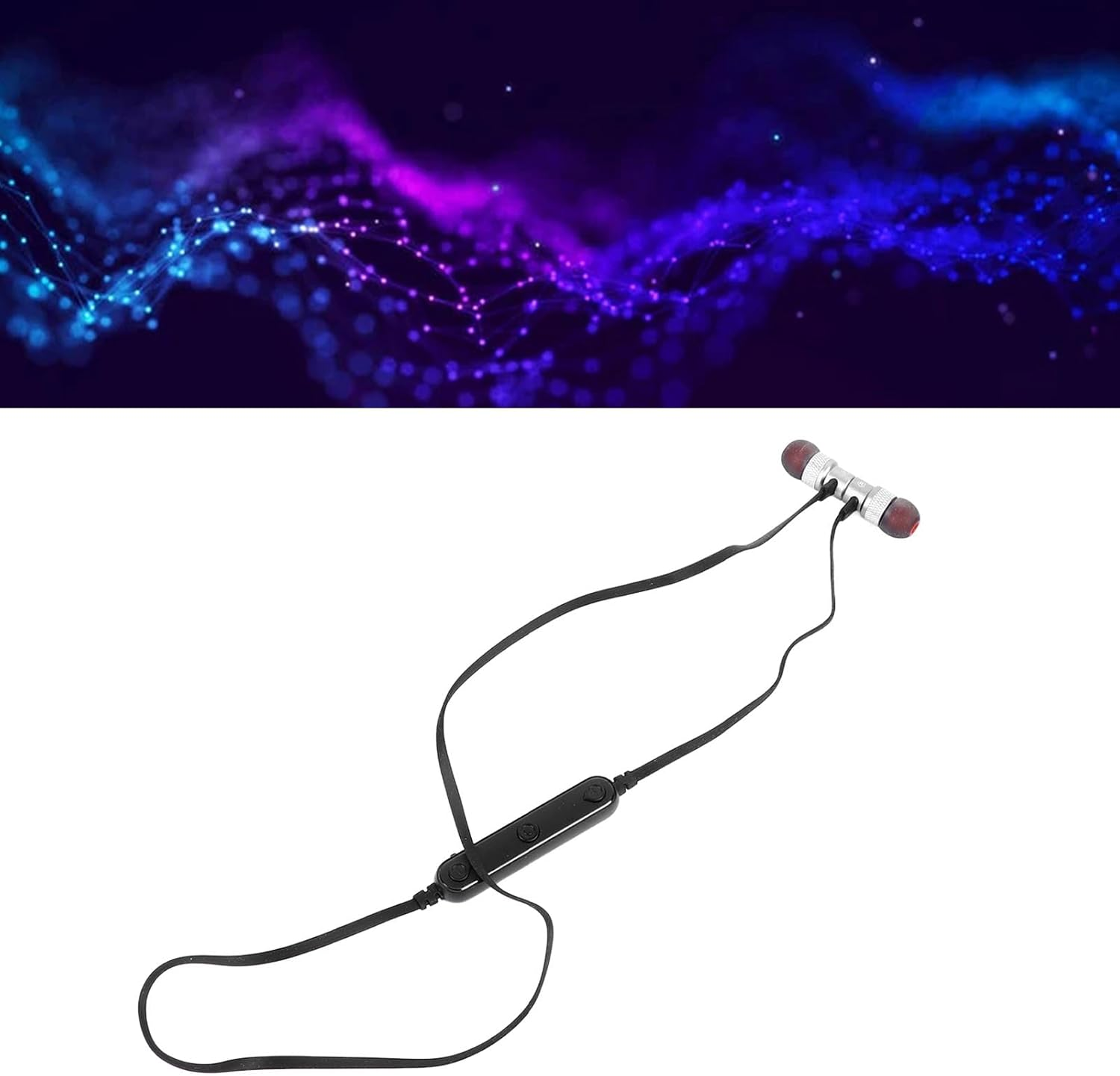 Dpofirs Wireless Headphones Hifi Stereo Noise Cancelling Neckband Earphones for Sports, Lightweight Design, for Fitness Enthusiasts image number 1