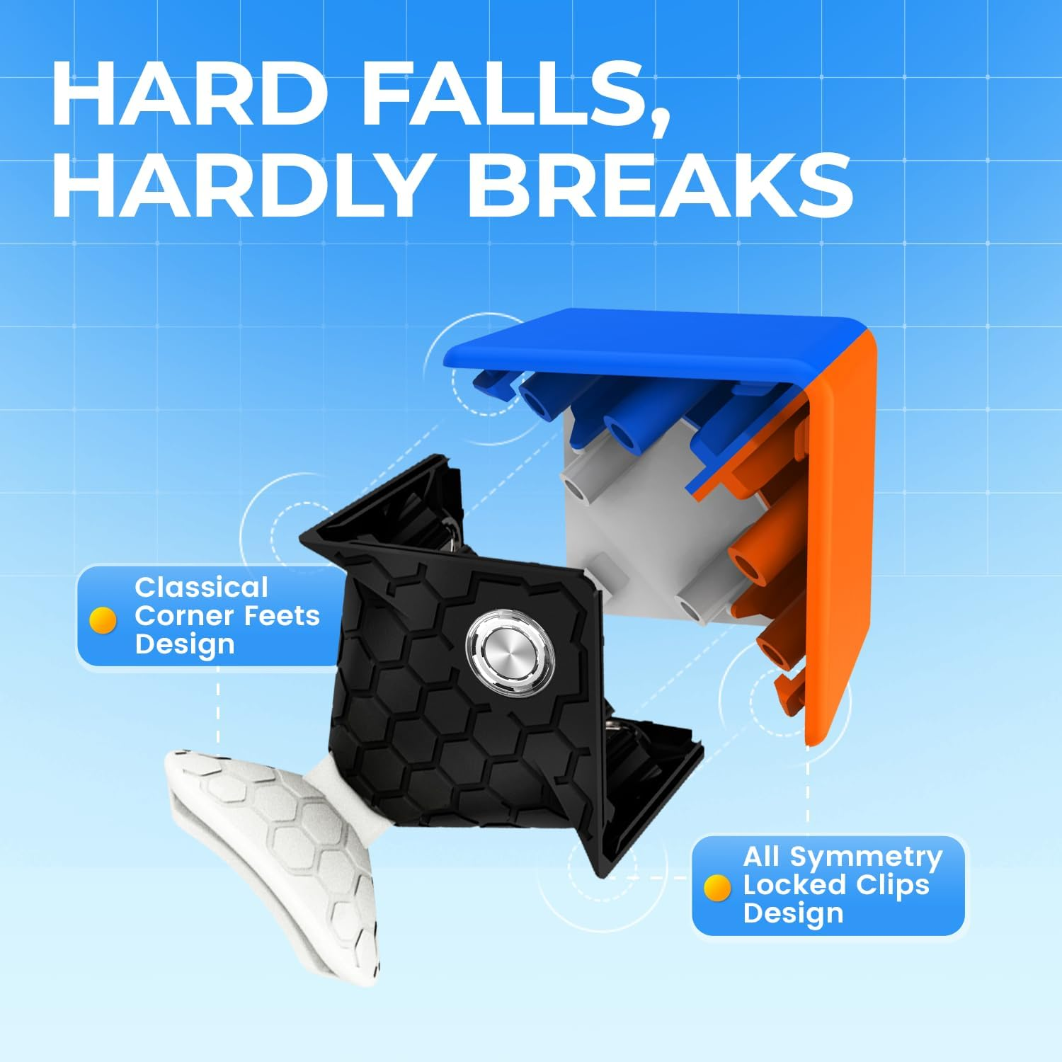 GAN 356 M, 3X3 Magnetic Speed Cube Stickerless Gans 356M Magic Cube (Lite Ver. 2020, No Extra GES) image number 5