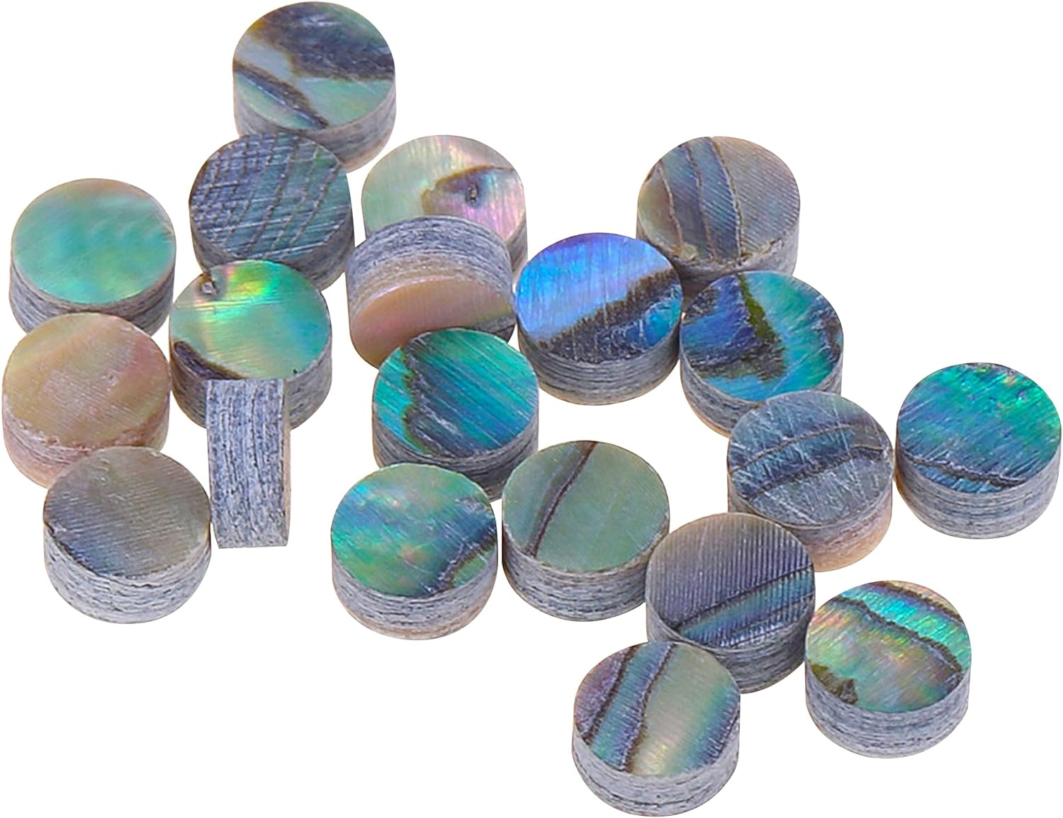 Musiclily Pro 4Mm Natural Paua Abalone Shell Guitar Fretboard Inlay Dots(Set of 20)