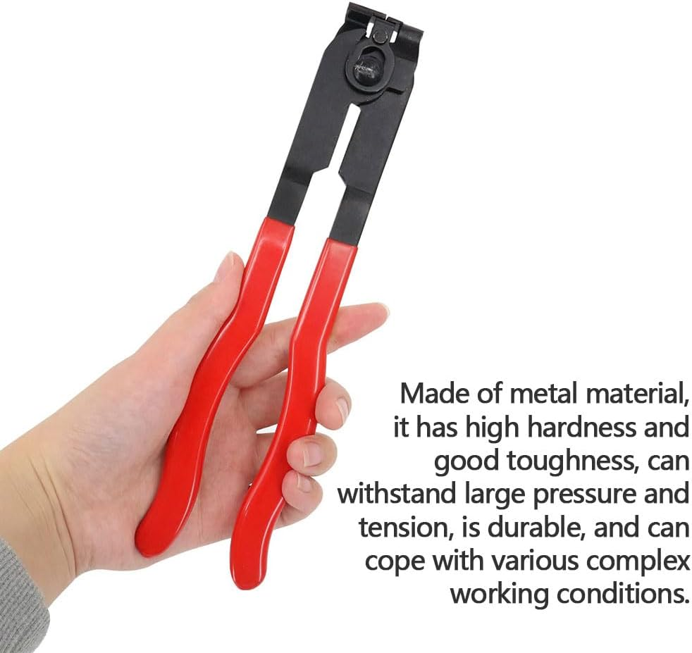 HYAVIA 10-Piece Clamp Pliers with CV Boot Kit Ear Tie Crimping Tool Stainless Steel Adjustable Hose Banding Pliers Automotive Axle Joint Clamp Tool for Car Repair image number 6