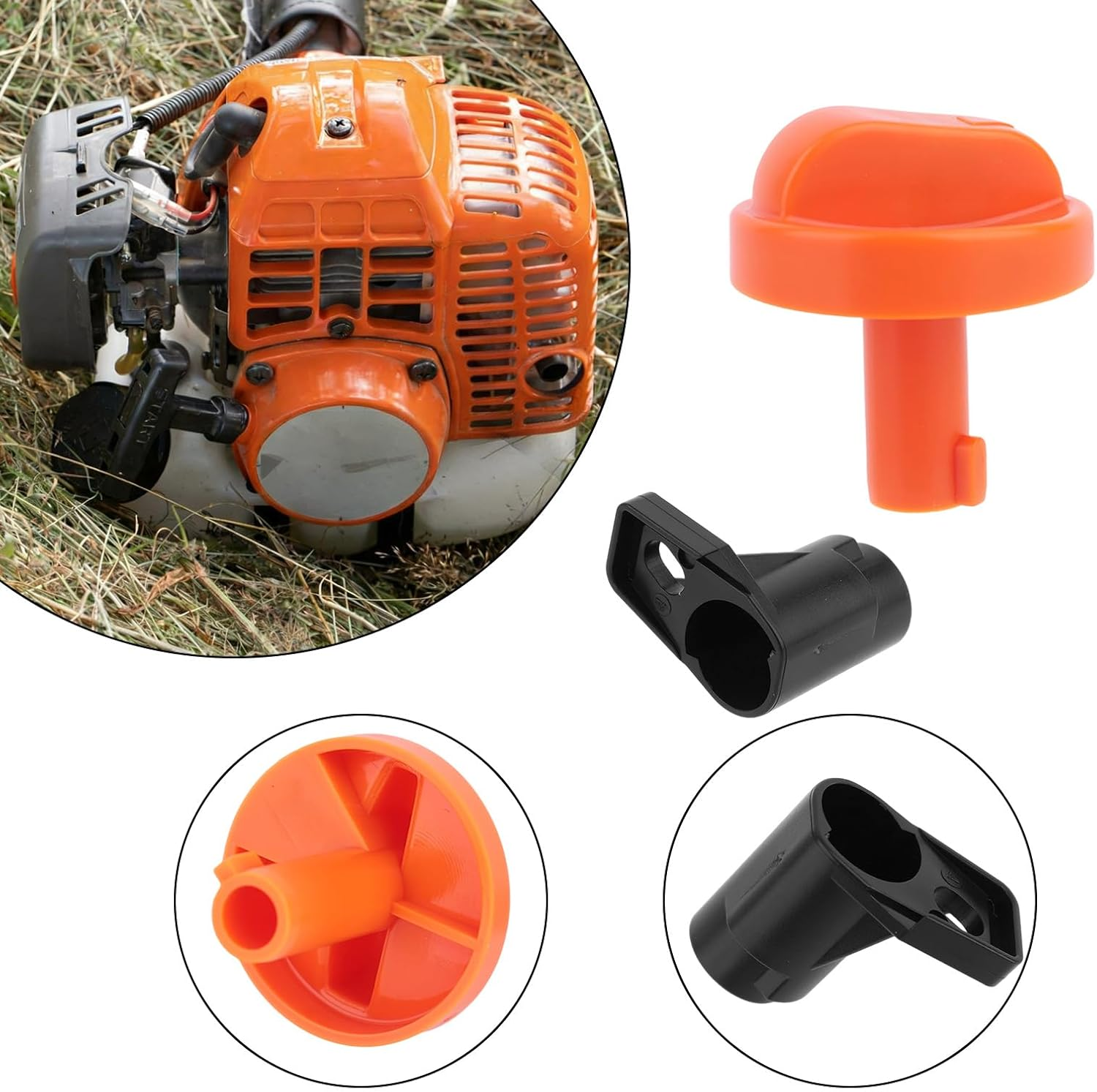 4180 180 9500 Choke Knob Kit Compatible with Stihl FS91 FS111 FS131 HT102 HT103 HT131 HT132 HT133 KM91R KM111R KM131R String Trimmer Parts & Pole Saw Pruner image number 3
