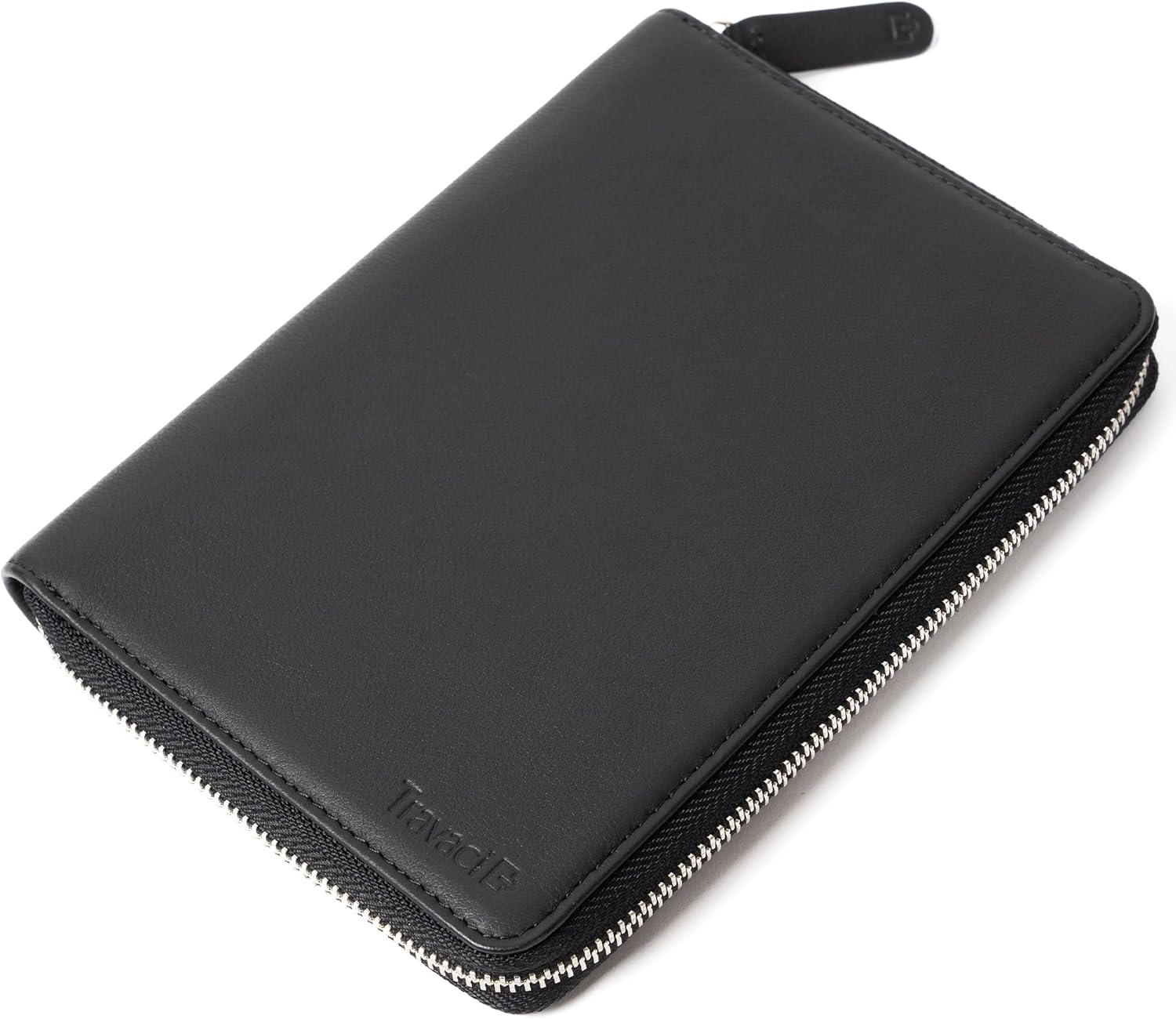 Full Grain Leather Family Passport Holder for 2-4 Passports - RFID Passport Holder and Travel Document Organizer - Large Leather Travel Wallet for Couples and Families, Black, Full Grain Leather