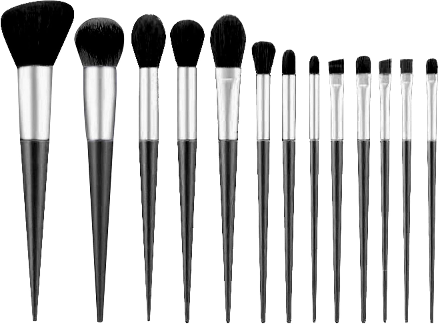 13 Pcs Makeup Brushes, Makeup Brush Set for Foundation Face Contour Powder Blush Concealers Eyeshadow Eye Shadows, Travel Makeup Brushes for Daily Makeup Use (Green)