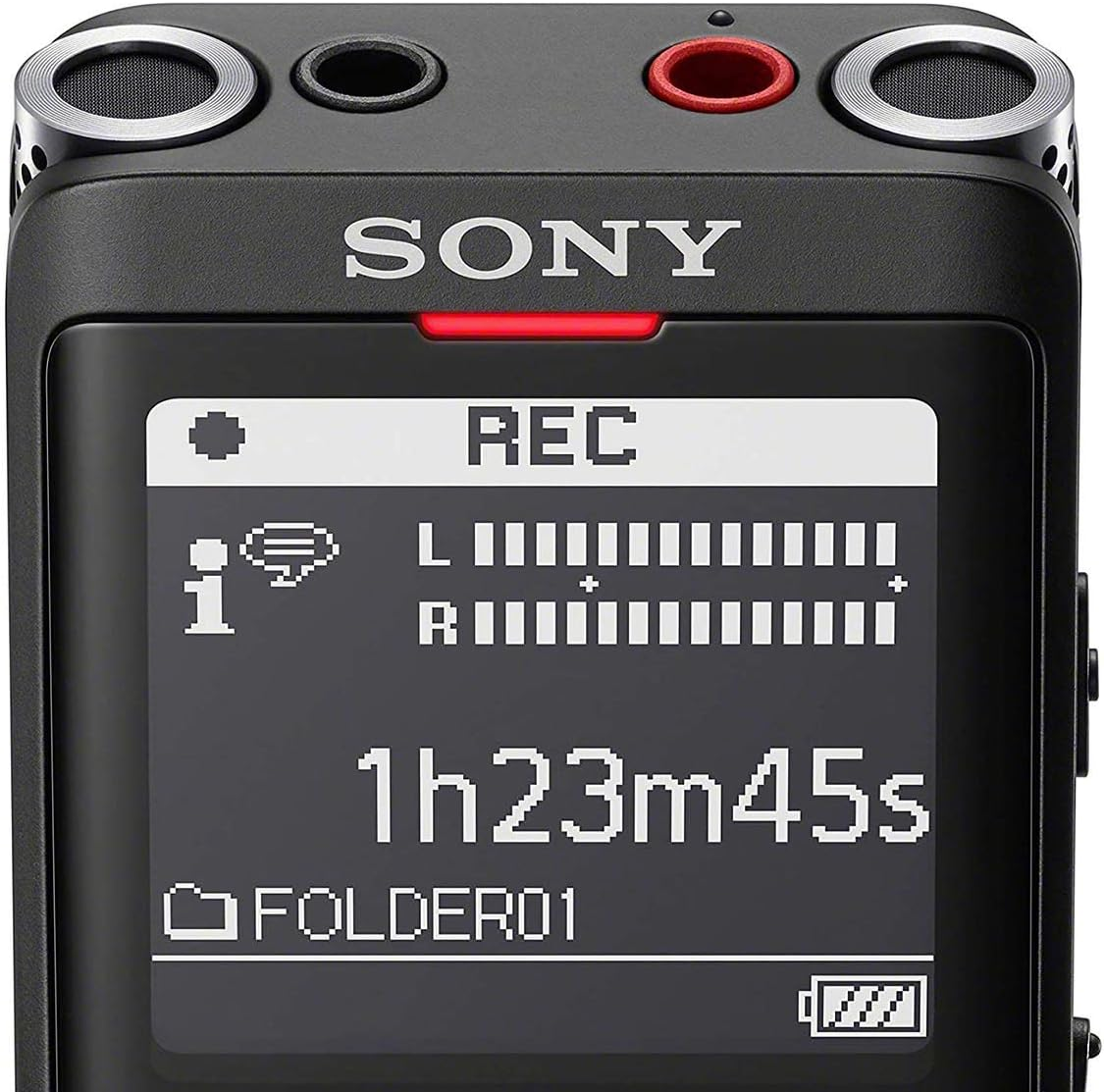 Sony ICD-UX570 Ultra-Compact Digital Voice Recorder Stereo Recording, Noise Cancellation, USB Direct, Long Battery, Easy File Transfer, Expandable Memory, Batteries Included image number 1