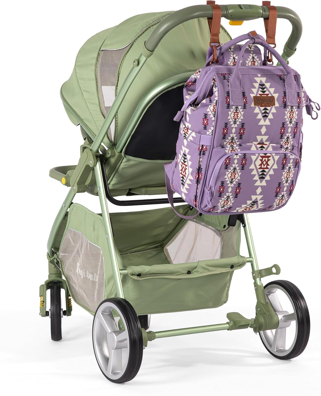 Montana West X Wrangler Aztec Backpack for Women Casual Daypack Travel Bags with Side Bottle Pockets - 3Pcs Light Pink image number 5