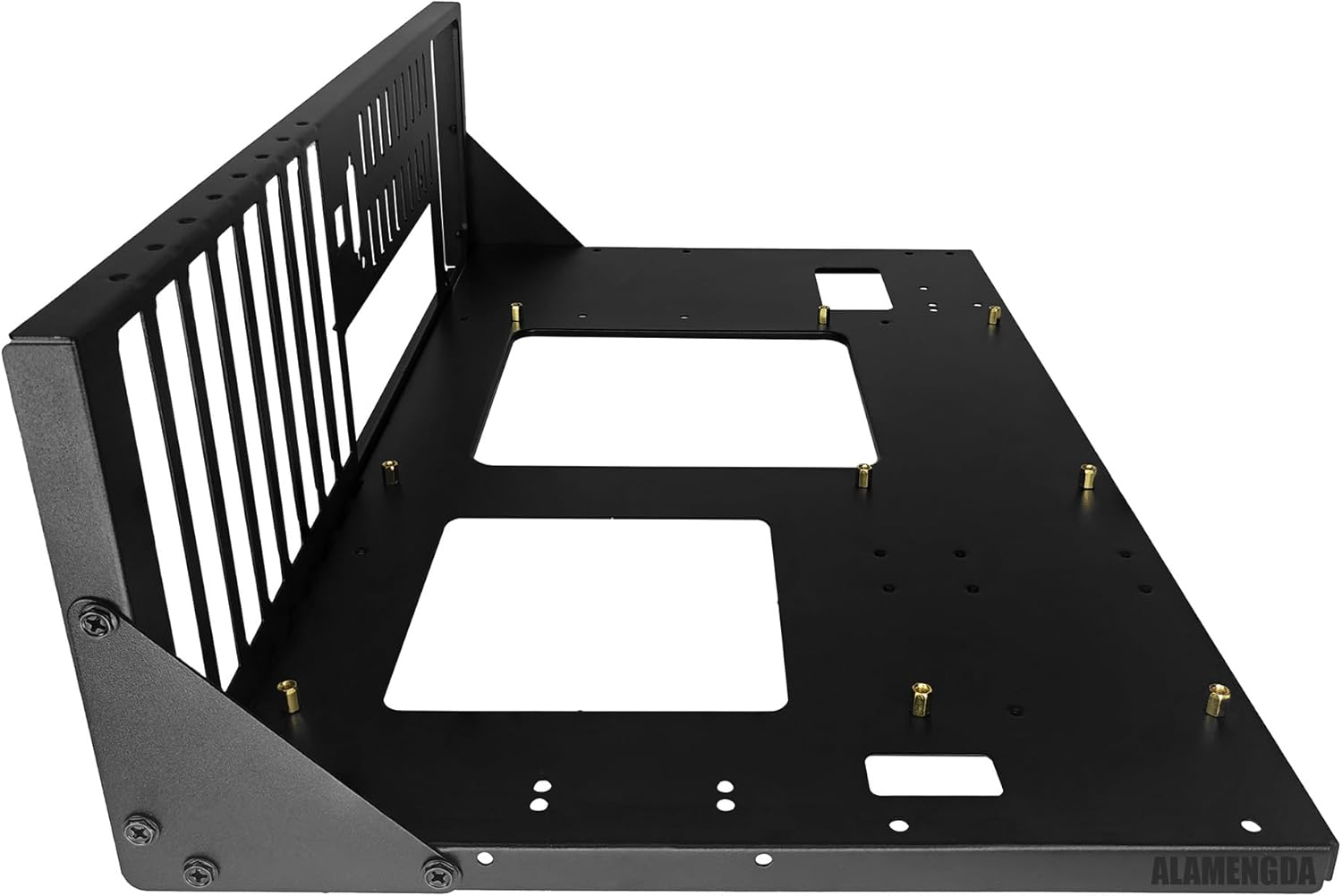 ALAMENGDA DIY Gaming Computer Case, ATX Open Chassis Case Rack for ATX/M-ATX/ITX Motherboards,Widely Body Heat Dissipation Design, SSD Motherboards Accessories image number 4