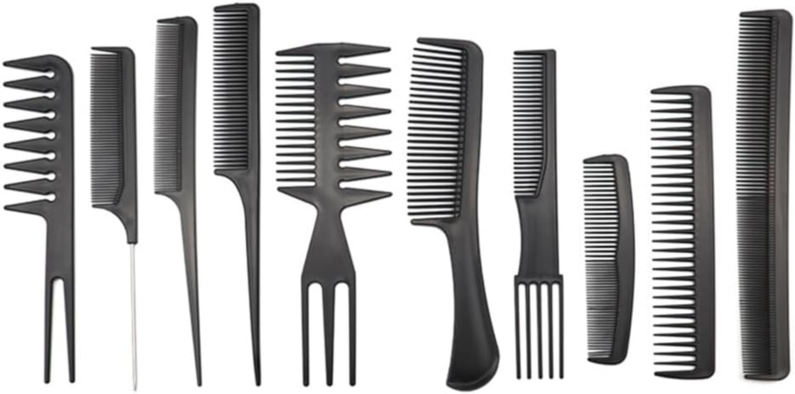 10Pcs/Set Hair Combs Salon Hairdressing Hair Style Barber Plastic Brush Comb AU