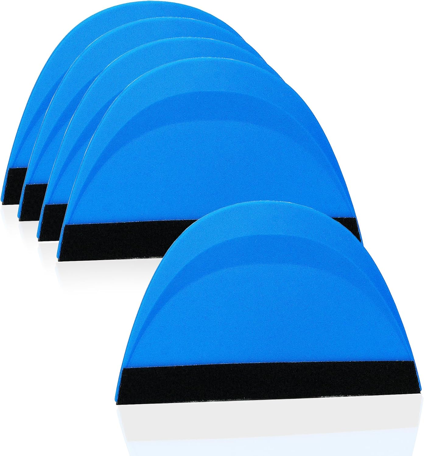 Umaki Small Squeegee for Vinyl Accessories, Vinyl Wrap Squeegee, Decal Squeegee Vinyl Scraper for Car Wraps, Window Tint, Graphics Design, Transfer Film, Car Paint Film, Round, 5Piece image number 3