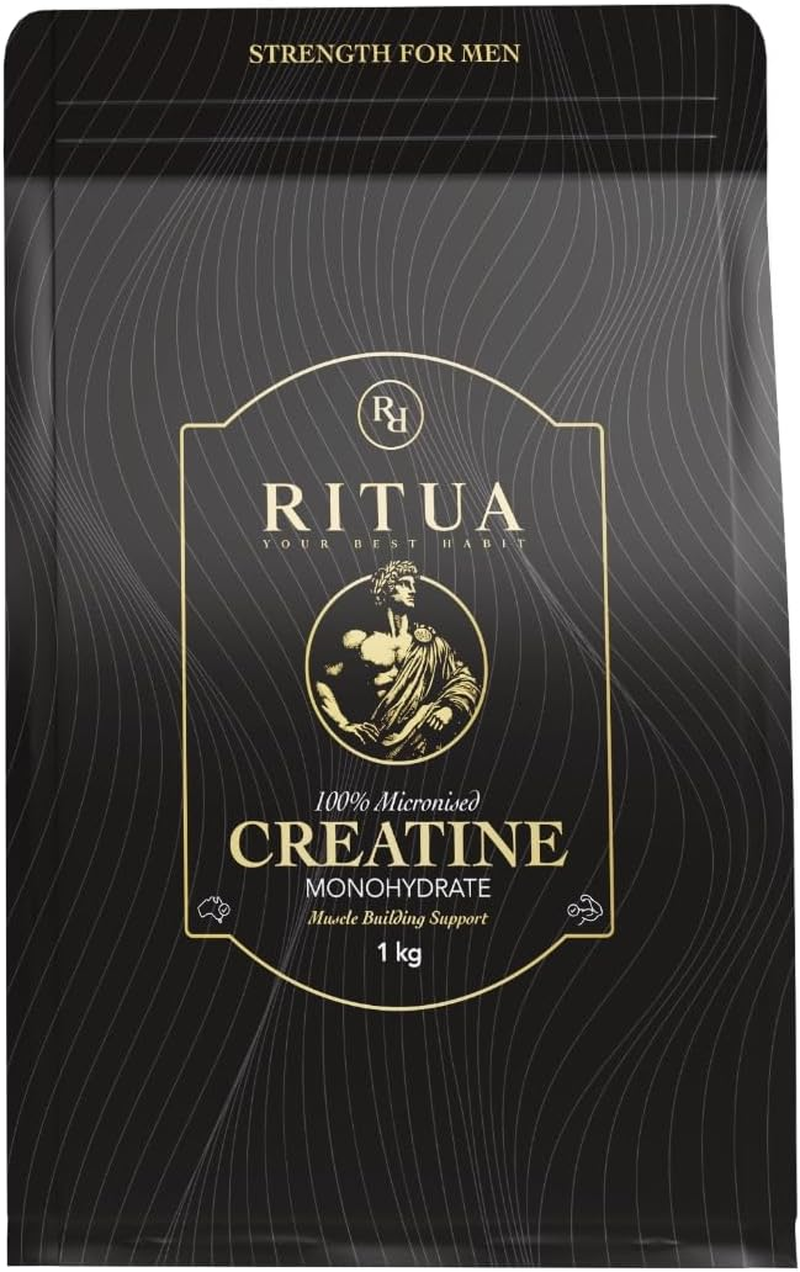 Creatine Monohydrate for Men, 100% Micronised, Unflavoured, Easy-Mixing Powder, 1 Kg