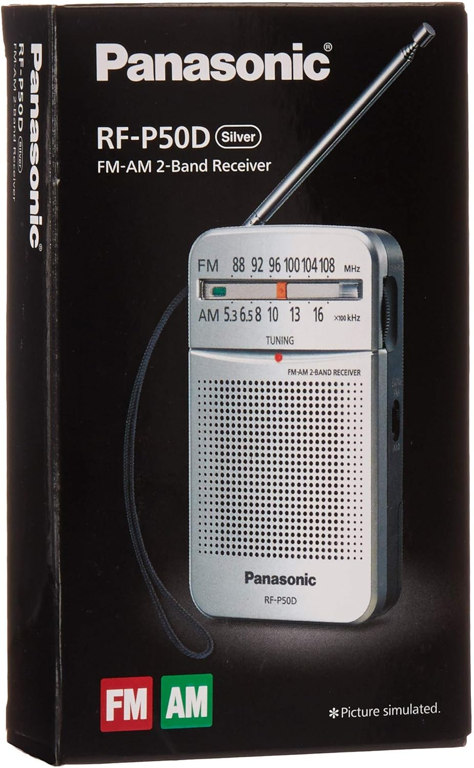 Panasonic Rf-P50 Ac/Battery Operated Am/Fm Portable Radio image number 1