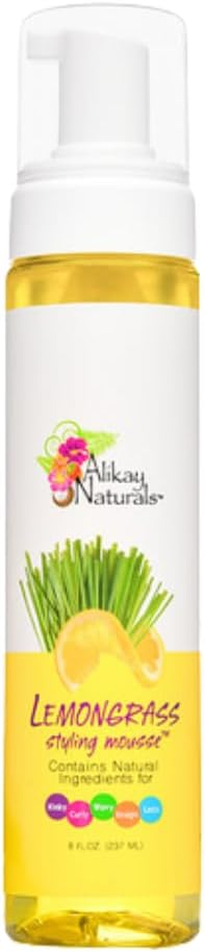 Alikay Naturals Lemongrass Styling Mousse 8 Oz