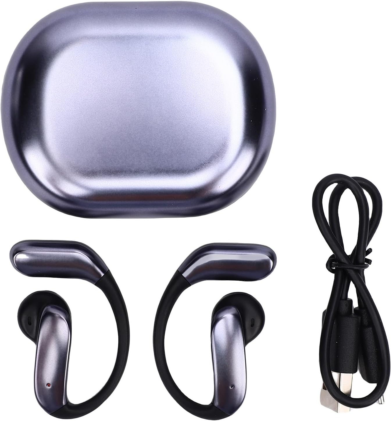 Luocute Open Ear Earbuds, Wireless Smart AI Translation Touch Control Bluetooth Earbuds, Suitable for Music Calls Outdoor Sports image number 6