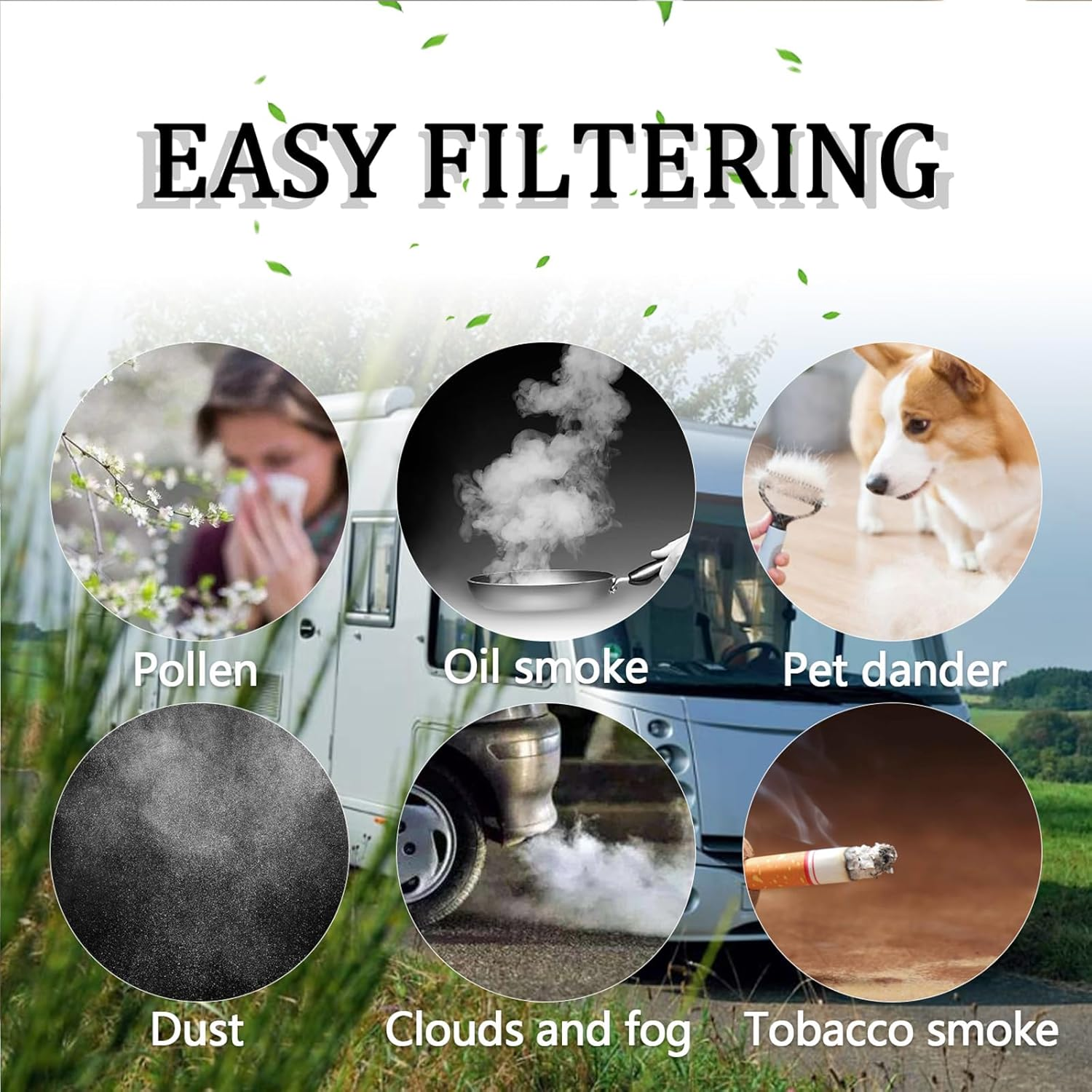 Dianrui RV A/C Cover for Dometic AC Cover Replacement for Dometic 3104928.019, Duo-Therm RV Air Conditioner Grille Replacement with RV A/C Filter (14.1" X 7.7") RV Air Conditioners Parts & Accessories