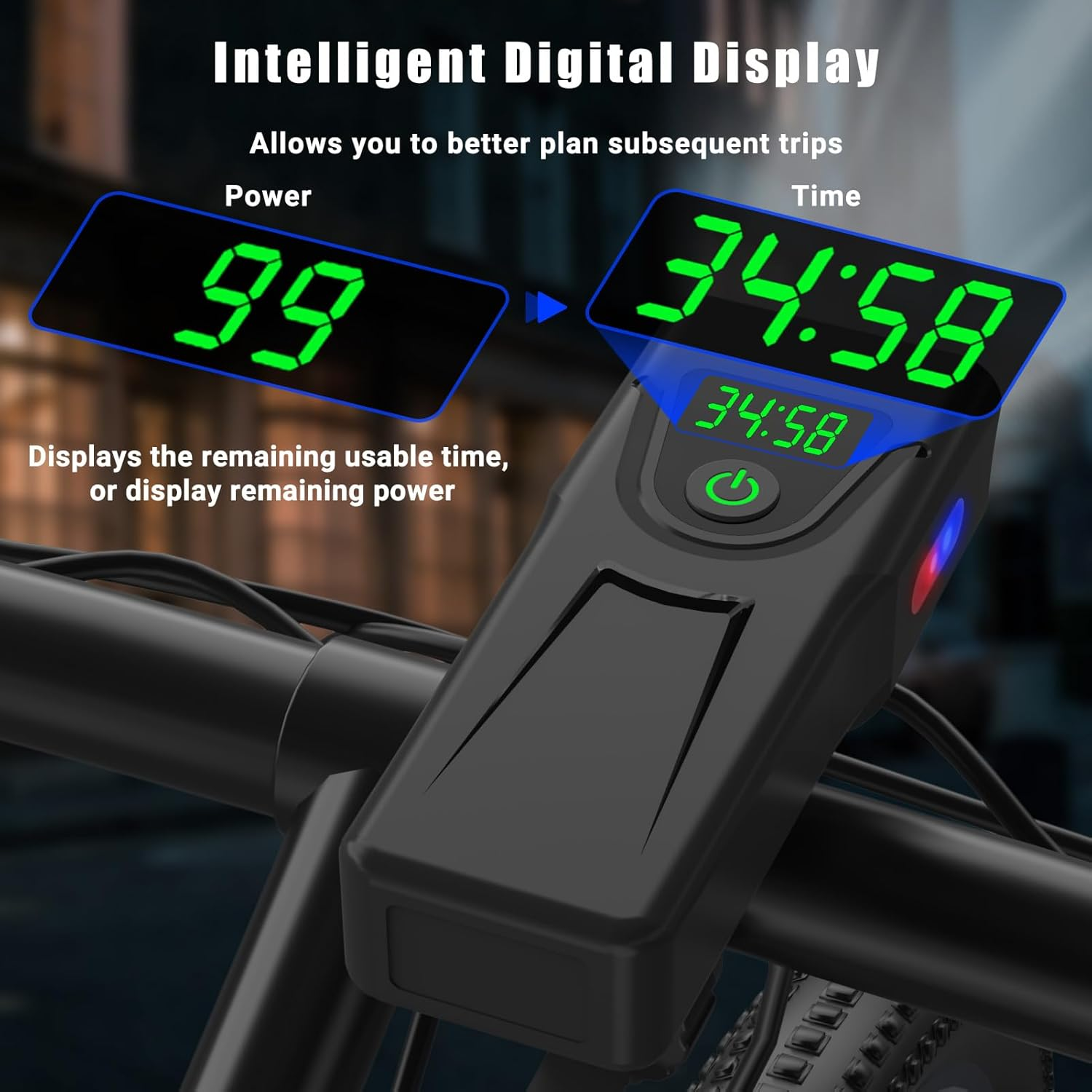 Bicycle Lights, USB Rechargeable Bike Light Set, 1000 Lumens High Brightness 5200Mah Battery IPX6 Waterproof 8 Light Modes Bicycle Front and Back Lights to Ensure Night Cycling and Biking Safety. image number 1