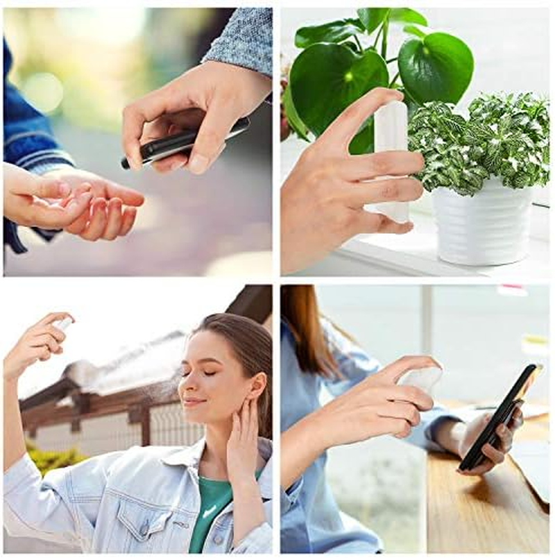 6 Pcs 20 Ml/ 0.67 Oz Refillable Perfume Flat Spray Bottles Card Type Fine Mist Plastic Bottle Portable Small Moisturizing Container for Perfume Sanitizer Hand Sprays Liquid image number 1