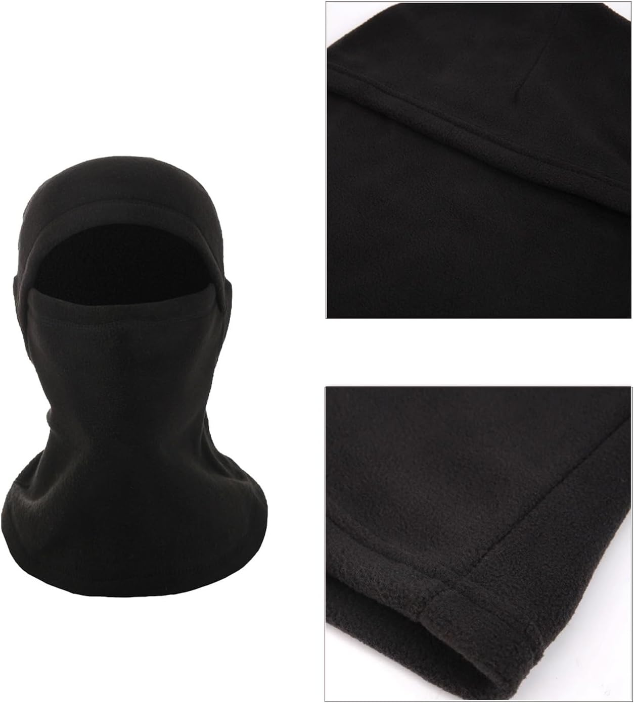 LERTREE 2 Pcs Fleece Ski Mask Winter Warm Thermal Balaclava for Men Women Windproof Face Cover