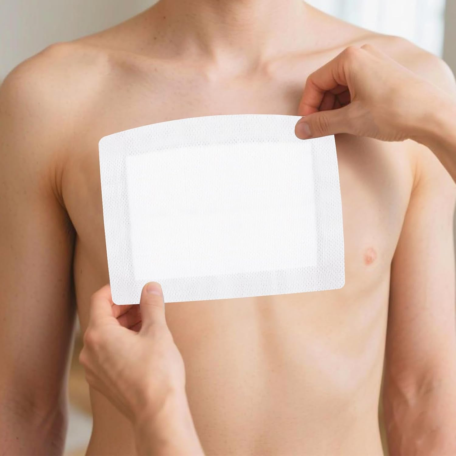 Wound Dressings Pads with Absorbent Center Pad, Soft Breathable Individually Wrapped Dressing Patches, Non-Stick Wound Care, 15 X 20CM, 6Pack image number 4