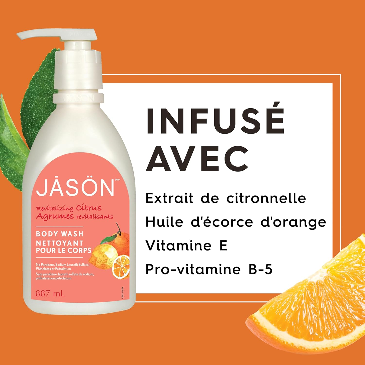 Jason Body Wash Citrus by JASONS NATURAL image number 4