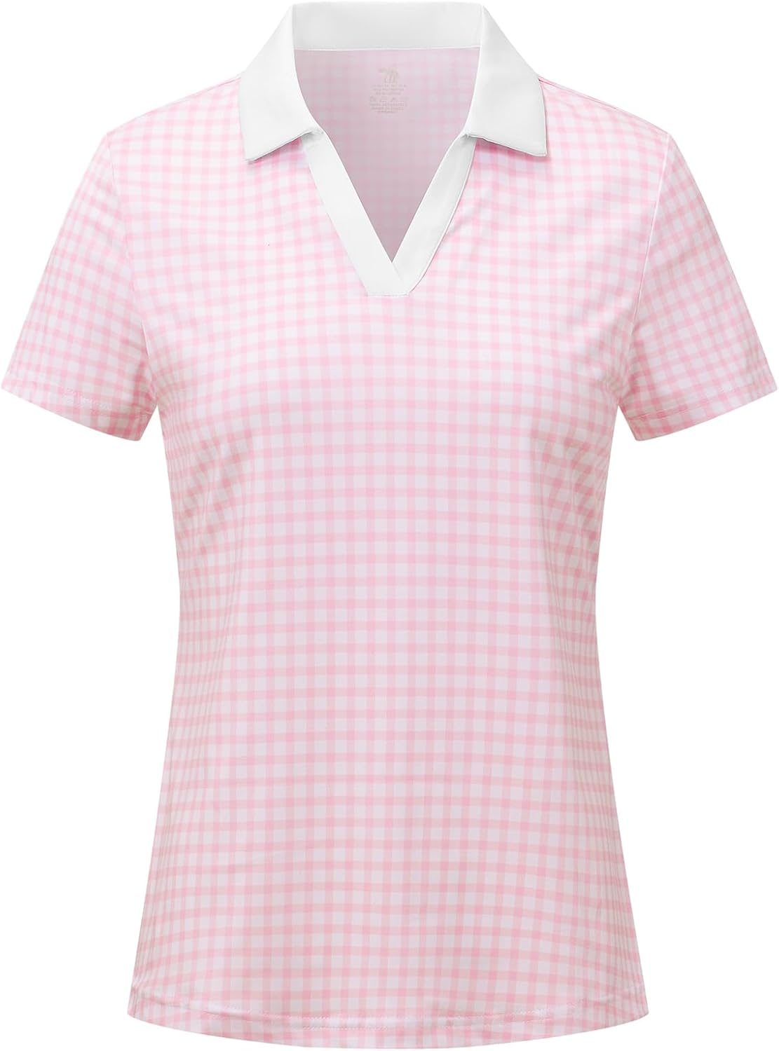 BGOWATU Women'S Short Sleeve Golf Tennis Polo Shirts V Neck Collared Workout Tops UV Protection Dry Fit