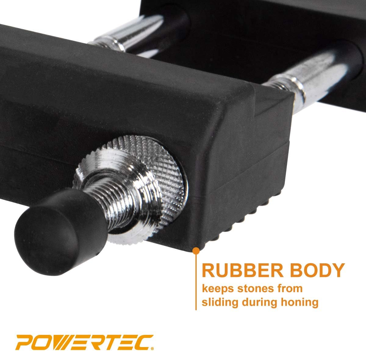 POWERTEC 71013 Sharpening Stone Holder, Adjustable 5-1/2-Inch to 9-Inch Whetstone Knife Sharpener Holder with Non-Slip Base image number 2