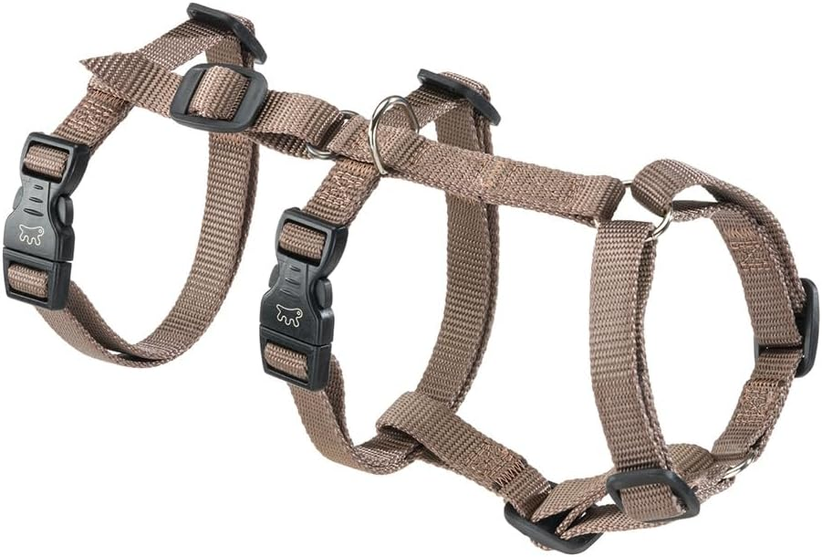 Ferplast Dog Harness Small Dog Brave Small, Escape Proof Dog Harness, Greyhound, Adjustable Harness for Dogs, 6 Closures, Marrone image number 1