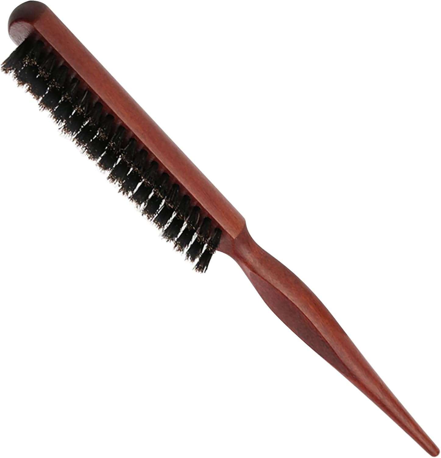Sularpek Teasing Hair Brush,Back Hair Brush,Boar Bristle Hair Brush with Tail Handle,For Long Thick Curly Wavy Dry or Damaged Hair Reducing Hair Breakage
