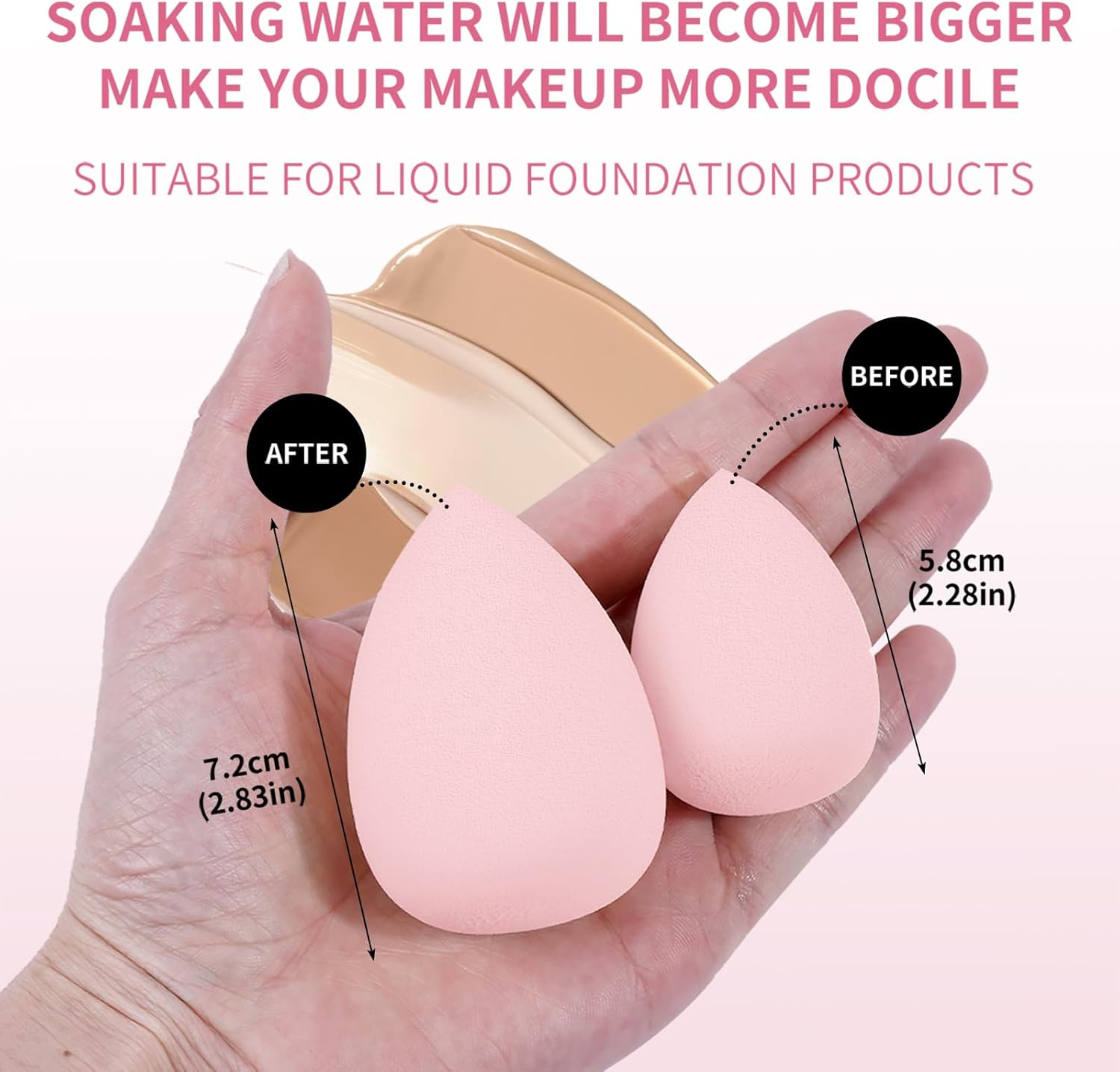 MAANGE Eye Makeup Brushes, 41 Pcs Premium Synthetic Precision Makeup Brush Set Contour Blush Eyeshadow Eyeliner Blending Make up Brush Kit (Pink, 41 Piece Set) - 30Pcs-Black image number 5