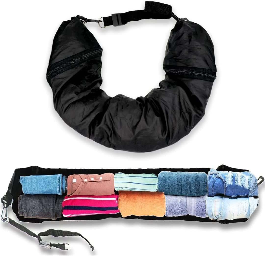 LABUBU Travel Neck Pillow That You Stuff with Clothes - Avoid Excess Luggage Fees. Doubles as a Carry-On and Extra Luggage. Fits up to 3 Days of Travel Essentials image number 3