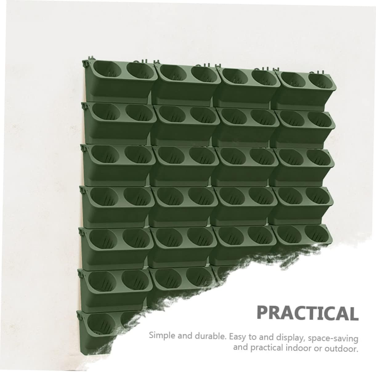 FUNOMOCYA Plant Wall Flower Pot Hanging Flower Holder Balcony Hanging Planter for Indoor Plants Modular Vertical Gardening Supplies Wall Planter Design for Home and Seedling Pots image number 3